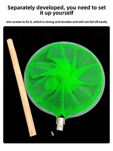 ชุดอุปกรณ์จับปลาแบบครบชุด พร้อมด้ามไม้ ขนาด 90 ซม. <span class=keywords><strong>ตา</strong></span>ข่ายขนาดเล็ก หนา แข็งแรง วงแหวนเหล็กชุบสังกะสีอย่างดี สำหรับ<span class=keywords><strong>บ่อ</strong></span> หรืออ่างเก็บน้ำ ใช้จับ<span class=keywords><strong>ปลา</strong></span> หรือสาหร่ายเป็ด - Product Image 2