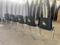 Chaise de conférence moderne robuste et durable, empilable et emboîtable, avec structure en acier écologique pour usage commercial, scolaire et professionnel