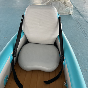 Kayak à pédales Shush de 11,6 pieds, pagaie Predator, bateau de course en PVC à simple ponton - Product Image 5