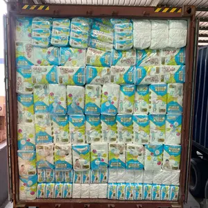 Free Samples OEM Manufacturer Super Absorbency Baby Diapers Stock Lot Wholesale