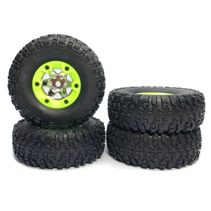 Accessoire Voiture Télécommandée Pneus RC 1,9 Pouces Dilwe - 4 Pneus Caoutchouc Pour Voiture 1/10 - Chenilles Tout Terrain Pneus Remplacement Scx10