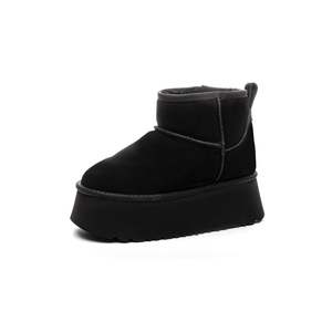 <span class=keywords><strong>Botas</strong></span> <span class=keywords><strong>de</strong></span> Invierno UGGCustom para Mujer, Botines <span class=keywords><strong>de</strong></span> Piel <span class=keywords><strong>de</strong></span> Oveja <span class=keywords><strong>con</strong></span> Forro <span class=keywords><strong>de</strong></span> Lana Cálida y <span class=keywords><strong>Plataforma</strong></span> para Clima Invernal - Product Image 3