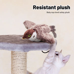 Nouveau jouet automatique pour chat oiseau gazouillis avec simulation ailes battantes SqueakTraining jouet de simulation interactif électronique - Product Image 2