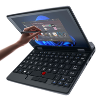 Topton Laptop saku, Notebook layar sentuh 7 inci Alder Lake Intel N95 ultra ringan komputer kantor 2,0 MP Windows 11 WiFi