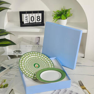 Nouvel ensemble de vaisselle en porcelaine de style européen vert - Product Image 5