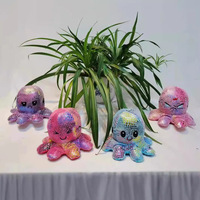 Peluche Pieuvre Électrique Musicale Réversible en Promotion – Adorable Jouet Doux et Interactif pour Enfants, Soulage le Stress