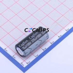 Condensateur électrolytique en aluminium à montage traversant KF271M100I300A, montage traversant, D13xL30mm 270uF 20% 100V 1.12A-100kHz - Product Image 1