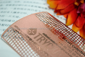 Tarjetas de Visita Promocionales al por Mayor de Metal Bronceado Tormany, Impresión UV, Logotipo Personalizado, Acero Inoxidable - Product Image 6