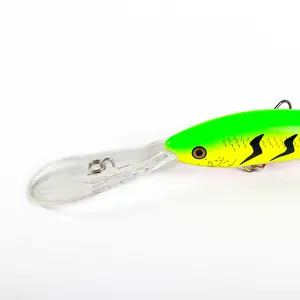 75mm 10g Long Tongue Plate Floating Deep Diving Minnow Fishing Bait Minnow Artificial Hard Bait Long Casting Fishing Lure