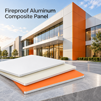 Panneau composite en aluminium ignifuge beige de 4 mm avec revêtement PVDF pour revêtement mural extérieur
