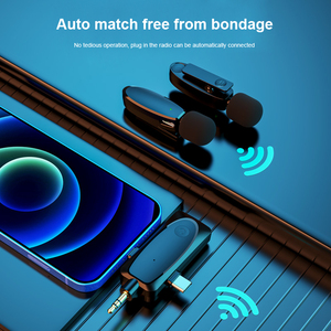 <span class=keywords><strong>ไม</strong></span>โครโฟนไร้สายแบบ3-in-1สำหรับแล็ปท็อป<span class=keywords><strong>ไม</strong></span>โครโฟนลาวาเลียร์คู่ที่ดีที่สุดสำหรับครูและ<span class=keywords><strong>นักข่าว</strong></span> - Product Image 5