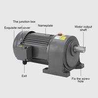 Moteur étanche Micro monophasé 220V Triphasé 380V Anti-goutte Personnalisé ODM Réducteur de vitesse variable Petit moteur