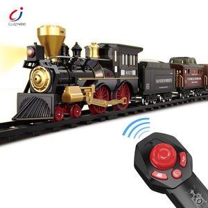 Tren <span class=keywords><strong>de</strong></span> Vapor Chengji, Locomotora Eléctrica RC, Kit <span class=keywords><strong>de</strong></span> Tren Navideño para Niños, <span class=keywords><strong>Motor</strong></span> <span class=keywords><strong>de</strong></span> Tren con Humo - Product Image 1