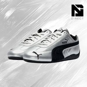 Puma Wmns Speedcat 'metallic Pack - Silver Black' Lace-Up Walking Style Shoes Fashion Stylish Sneaker for Daily Wear - Product Image 2