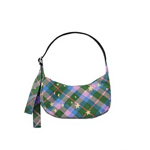 2026 New Nylon Zipper Fashion <b>Bowling</b> Bag Women Single Shoulder Underarm Lightweight Large Capacity Tote Handbag - Product Image 3