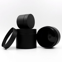 Pot en plastique PET personnalisé en usine, 50 ml, 100 ml, 120 ml, 200 ml, 250 ml, pour crème corporelle, noir, transparent, mat, givré, pour cosmétiques