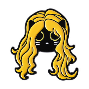 Broche créative en forme de sorcière de dessin animé, série de chats mignons, badge en alliage métallique, épingle à revers - Product Image 6