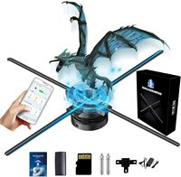 MISSYOU Ventilador Holográfico 3D de 70CM (27.5 Pulgadas) con 832 LEDs, WiFi, Control Remoto por Aplicación y Pantalla Publicitaria Modular MS70-S4