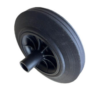 Nueva rueda de cubo de basura de acero inoxidable de 8 pulgadas - Product Image 1