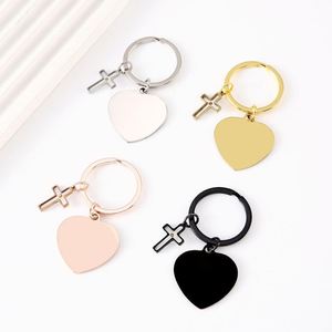 Llavero de Metal en Forma de Corazón, Grabado Láser con Logotipo Personalizado, Impresión a Color, Foto, Material en Blanco para DIY - Product Image 3