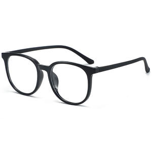 Montura de gafas ópticas TR de estilo coreano para mujer, forma ovalada, tamaño mediano, lentes de PC, anti luz azul, gafas para visión de cerca - Product Image 1