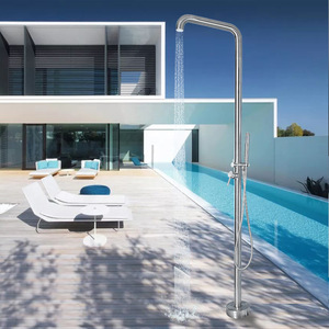 Columna de ducha de acero inoxidable superior grande para exteriores para piscinas de Villa y baño de <span class=keywords><strong>playa</strong></span> Diseño de pie - Product Image 5