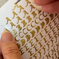Autocollants décoratifs DIY pour journal, étiquettes adhésives imperméables estampées à chaud avec lettres anglaises, style Ins, pour scrapbooking