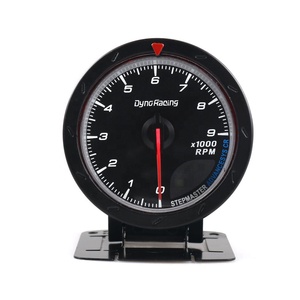 60MM Voiture Tachymètre Éclairage 0-9000 T/Mn Visage Noir <span class=keywords><strong>Rpm</strong></span> Mètre Jauge de Voiture - Product Image 1