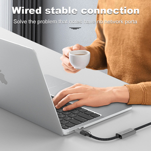 อะแดปเตอร์อีเธอร์เน็ต 2-in-1 2.5G USB-C USB 3.0 แบบมีสาย RJ45 LAN การ์ดเครือข่าย<span class=keywords><strong>ภายนอก</strong></span>สำหรับแล็ปท็อป - Product Image 5
