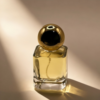 Flacon de parfum rectangulaire transparent de luxe 30 ml, flacon de parfum vide 30 ml, atomiseur de parfum plat 30 ml, vaporisateur à fine brume, boîte personnalisable