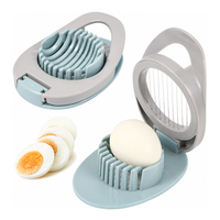 Coupe-œufs manuel écologique en plastique, très vendu, avec lame en acier inoxydable et fonction de mélange, pour la cuisine domestique
