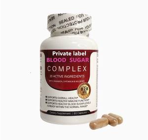 Complément alimentaire à base de plantes pour le soutien immunitaire et la régulation du taux de glucose sanguin chez l'adulte, avec logo personnalisé, à base de cannelle, de melon amer, de chrome, de mûrier et d'acide alpha-lipoïque. - Product Image 1