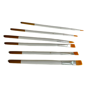 Fabriek Directe Verkoop Duurzaam Acryl Olie Aquarel Gezicht Schilderij Veganistische 6 Stuks Make-Up Borstel Set - Product Image 4