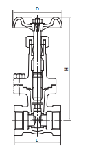 Vanne en fonte ductile 20KSLS JIS 20K à extrémités à brides manuelles DN15/DN20 pour applications eau et huile, support personnalisé 028 20KSLS JIS 20 - Product Image 2