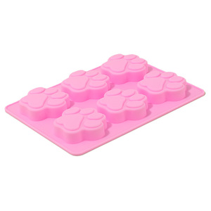 Molde de silicona YONGHAO de 6 cavidades con forma de huella de pata, 18.5x14x1.5cm, para hacer pasteles, jabón, resina y chocolate - Product Image 5