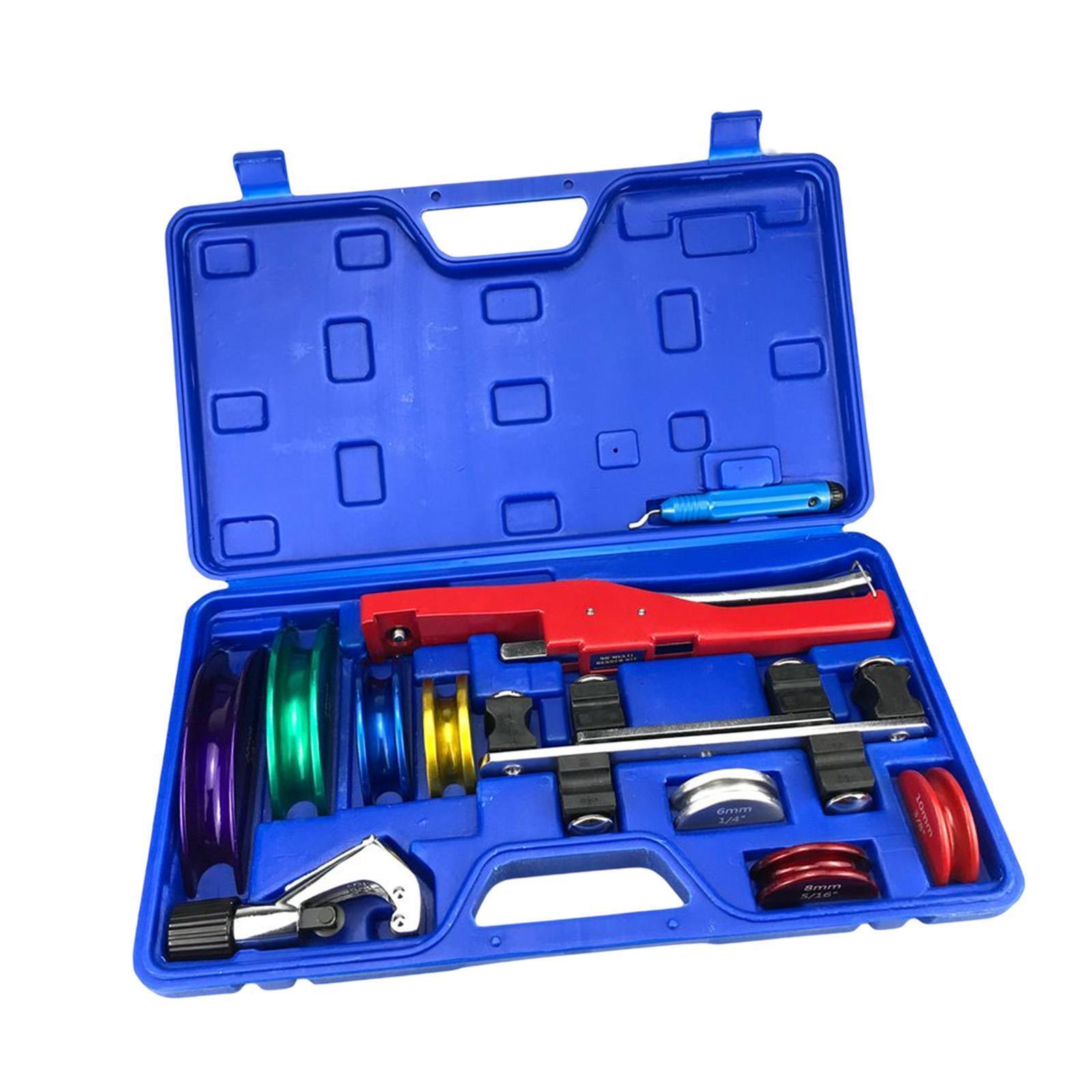 90 degree Pipe Tube Bender Kits Hand Tool 1/4 /8 inch with Ergonomic Design Ratcheting Tubing Bending