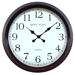 Đồng Hồ Treo Tường Kiểu Cổ Bằng Gỗ Có Đèn Led, Khung Gỗ Cỡ Lớn 24Inch, Hiển Thị Ngày Tháng, Nhiệt Độ - Product Image 5