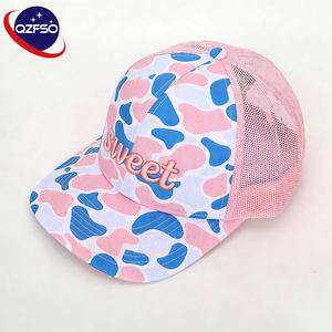 Casquettes de baseball en maille camouflage à 6 panneaux personnalisées QZFSO en gros, broderie, sports de plein air, Gorras, logo imprimé, casquette trucker pour hommes - Product Image 1