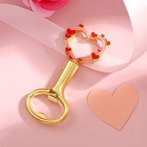 Ouvre-bouteilles en forme de cœur pour les invités, cadeaux et souvenirs de mariage décoratifs, outil d'ouverture de bouteilles portable - Product Image 6