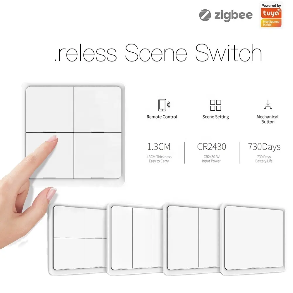 Mini Zigbee Switch 4 Gang Control Timer Switches Relay Automation Modules Tuya Zigbee 3.0 Switch Module 10a Smart Home