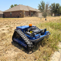 Tondeuse robot RC à chenilles télécommandée pour pentes, à essence, pour usage agricole