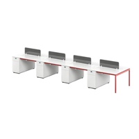 Bureau de travail modulaire contemporain et écologique, personnalisable pour 1 à 8 personnes