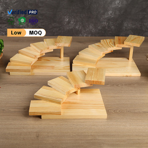 แท่นวางซูชิไม้แบบใหม่พร้อมถาดไม้สำหรับเสิร์ฟและอุปกรณ์<span class=keywords><strong>ซูชิ</strong></span>สำหรับจัดแสดงอาหาร - Product Image 3