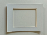 Cadres Passepartout de lettres de découpe de papier sans acide de 8x10 pouces avec panneaux de tapis antidérapants biseautés pour l'art et la collection