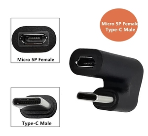 Cavo Adattatore Convertitore USB-<span class=keywords><strong>C</strong></span> OTG a <span class=keywords><strong>U</strong></span> a 180 Gradi, da Maschio a Femmina, Micro Mini Tipo-<span class=keywords><strong>C</strong></span> USB 3.1 per Ricarica e Dati - Product Image 4