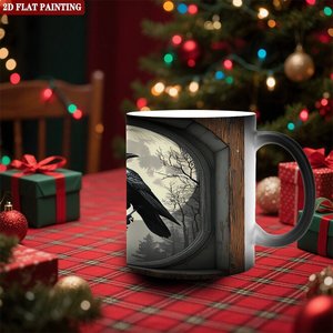 Craft Color Changing Mug Frosted Black 11oz <b>Ceramic</b> DIY Sublimation Blank <b>Cup</b> - Product Image 2