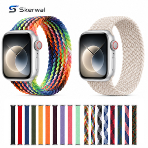 Bracelet de montre en nylon tressé Solo Loop, sangle élastique extensible pour <span class=keywords><strong>Apple</strong></span> <span class=keywords><strong>Watch</strong></span> 38 40 41 42 44 45 46 49 mm Série <span class=keywords><strong>3</strong></span> 4 5 6 7 8 9 SE Ultra - Product Image 1