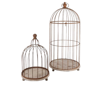 Décoration de jardin Maison pour animaux de compagnie Cage à oiseaux décorative en métal faite à la main Abri pour oiseaux à bas prix - Product Image 2