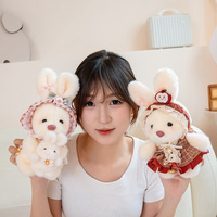 OEM ODM Peluche Ours Mère et Bébé, Adorable Ours en Peluche avec Bonnet en Dentelle pour Décoration Intérieure, Cadeaux pour Enfants et Confort Émotionnel