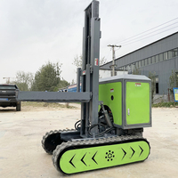Chariot élévateur chenillé tout-terrain 4x4 portable de 1 tonne à essence, fourches 1260x100mm, vente en gros directe usine chinoise